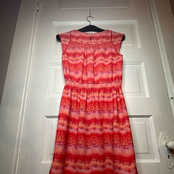 McGinn Sunset Red Pullover Capped Sleeve Dress - Picture 7 of 12